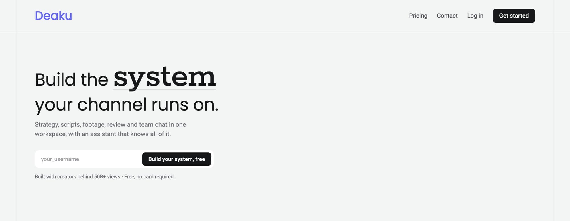 Option A: a hairline under the word “system” only