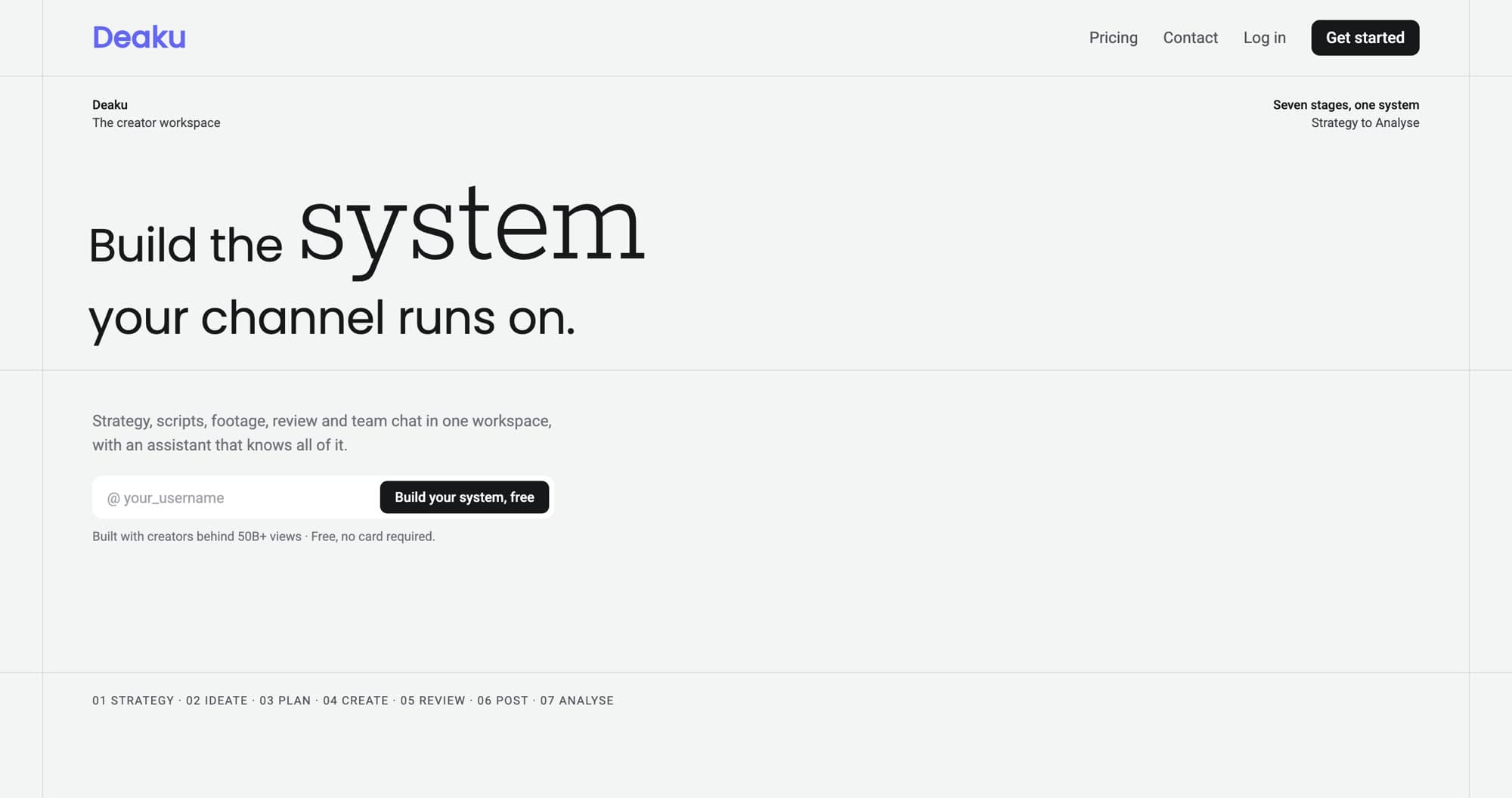 Swiss option D: the existing layout with only “system” restyled